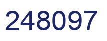 Number 248097 blue image