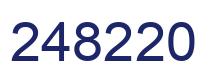 Número 248220 imagen azul