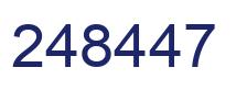 Número 248447 imagen azul
