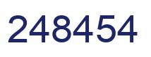 Number 248454 blue image
