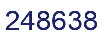 Number 248638 blue image