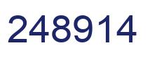 Number 248914 blue image