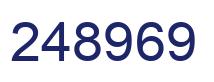 Number 248969 blue image