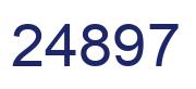 Number 24897 blue image