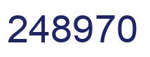 Number 248970 blue image