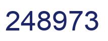 Number 248973 blue image