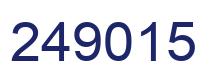 Number 249015 blue image