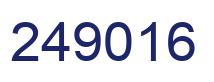 Number 249016 blue image
