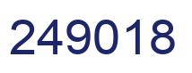Number 249018 blue image