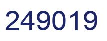 Number 249019 blue image