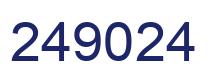 Number 249024 blue image