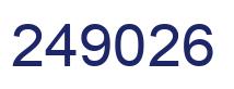 Number 249026 blue image