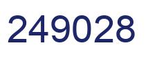 Number 249028 blue image