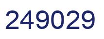 Number 249029 blue image