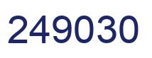 Number 249030 blue image