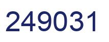 Number 249031 blue image