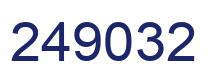 Number 249032 blue image