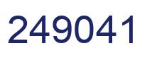 Number 249041 blue image