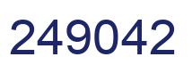 Number 249042 blue image