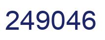 Number 249046 blue image