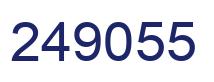 Number 249055 blue image