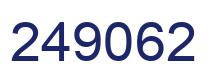 Number 249062 blue image