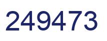 Number 249473 blue image
