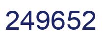 Number 249652 blue image