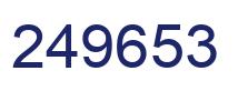 Number 249653 blue image