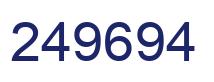 Number 249694 blue image