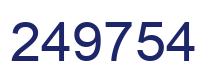 Number 249754 blue image