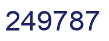 Número 249787 imagen azul
