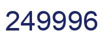 Número 249996 imagen azul