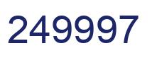 Número 249997 imagen azul