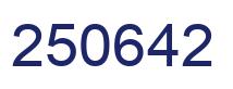 Number 250642 blue image
