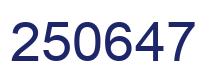 Number 250647 blue image