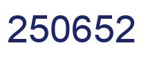 Number 250652 blue image