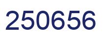 Number 250656 blue image
