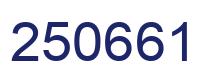 Number 250661 blue image