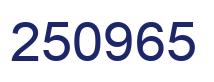 Number 250965 blue image