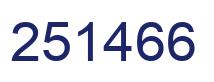 Number 251466 blue image