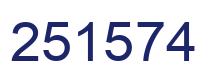 Número 251574 imagen azul
