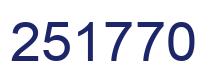Number 251770 blue image