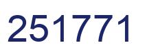 Number 251771 blue image