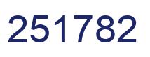 Number 251782 blue image