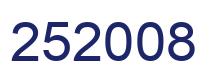 Number 252008 blue image