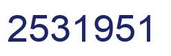 Número 2531951 imagen azul