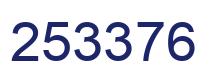 Number 253376 blue image