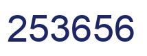 Number 253656 blue image