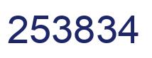 Number 253834 blue image